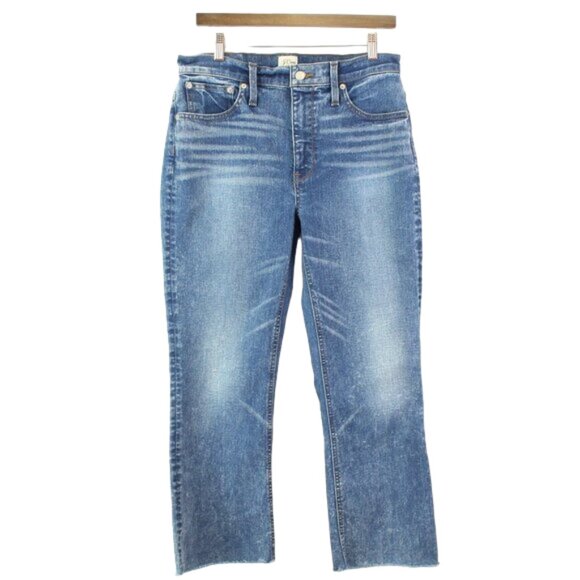 J. Crew Billie Demi Boot Crop Jeans Size 30 - Picture 1 of 9
